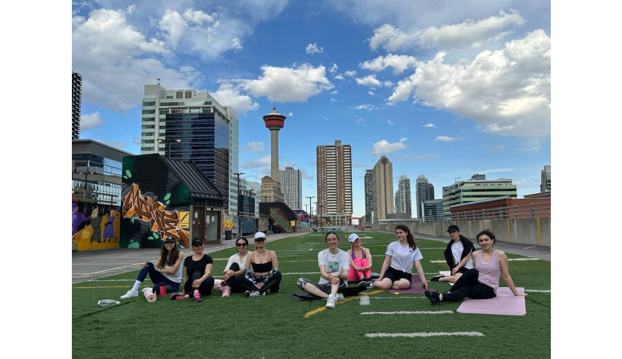 Training on the roof -