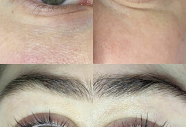 Correction of eyebrows and lamination of eyelashes