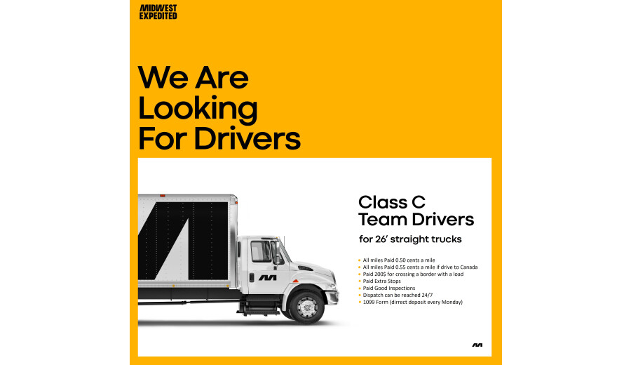 LOOKING FOR DRIVERS -