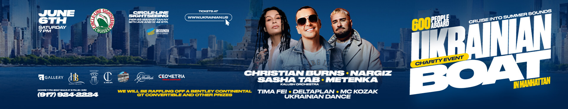 UKRAINIAN BOAT IN MANHATTAN - Cruise into Summer Sounds