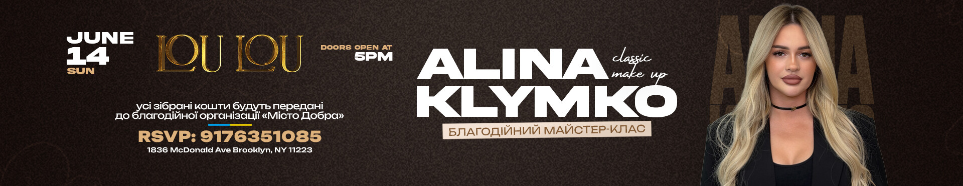 Classic Make-up Charity Masterclass   with Alina Klymko