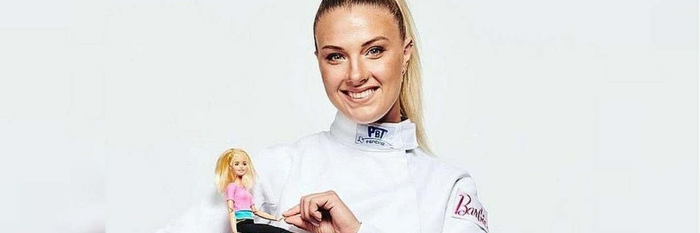 Olga Harlan was the prototype of the Barbie fencer