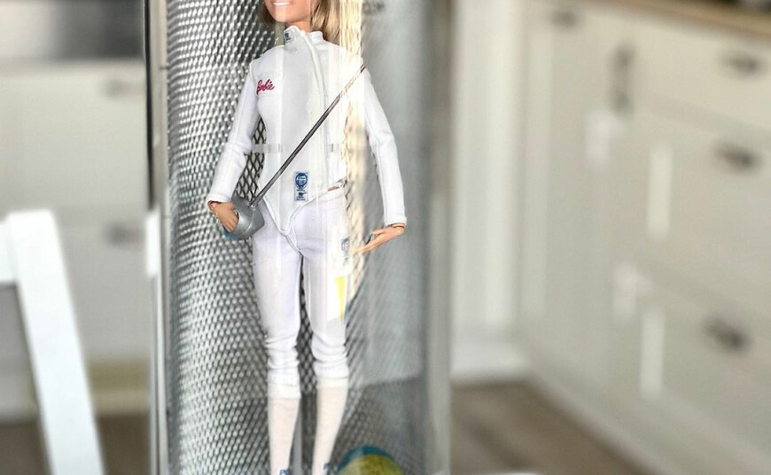 Olympic fencing champion Olga Harlan has put up for auction her unique Barbie doll, which has no analogues in the world - 