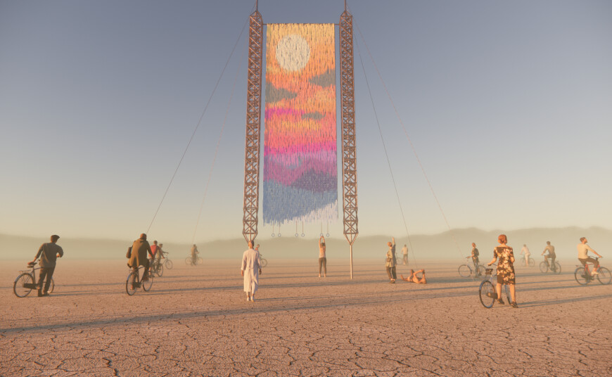 Ukrainian.us contest for the best logo of the Ukrainian camp "Misto" for Burning Man 2024 - 