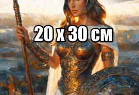 Афіна (картина для рамки 20 х 30 см з образом богині Афіни) #6Б