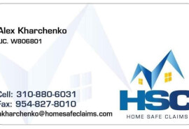 Я працюю оцінювачем збитків у Home Safe Claims (Public Adjusters Firm).