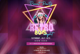 Благодійна вечірка в стилі 80х