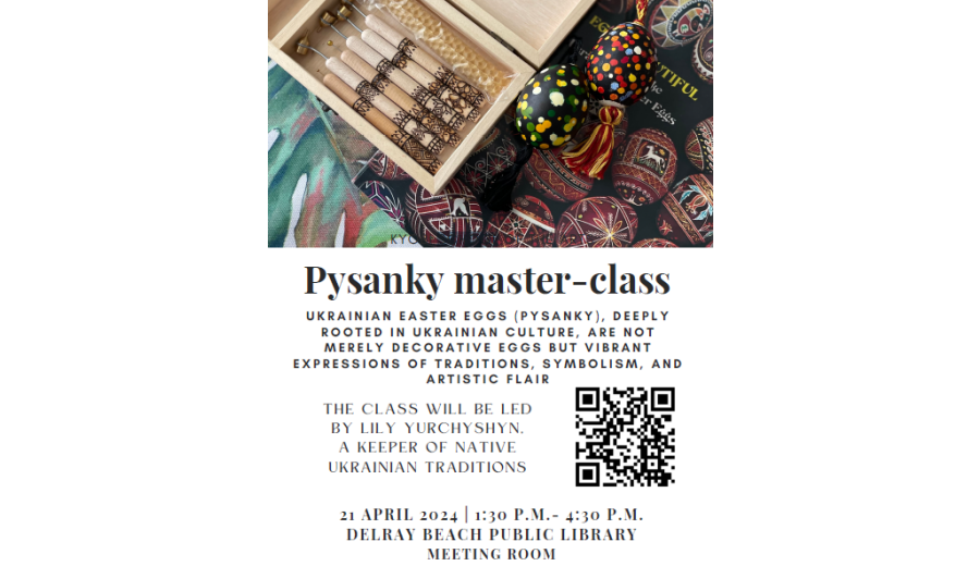 Pysanky workshop on April 21 - 